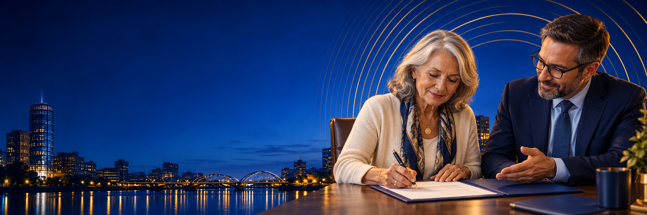 MAJOR & PLANNED GIVING header with a Grand Rapids, Michigan background